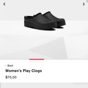 Hunter play clogs only worn 2 times